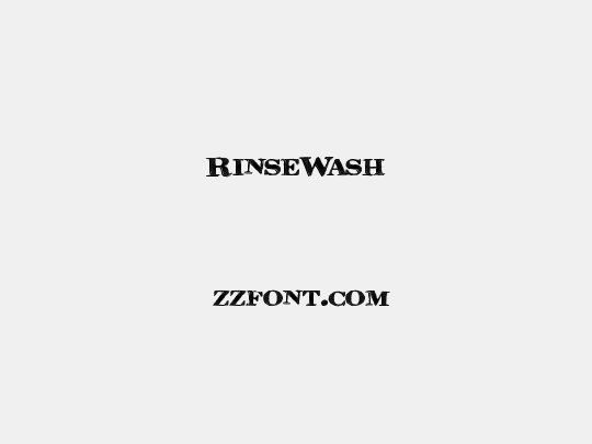 RinseWash