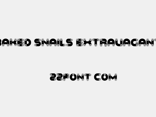 Baked Snails Extravagant