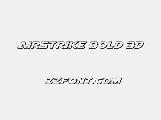Airstrike Bold 3D