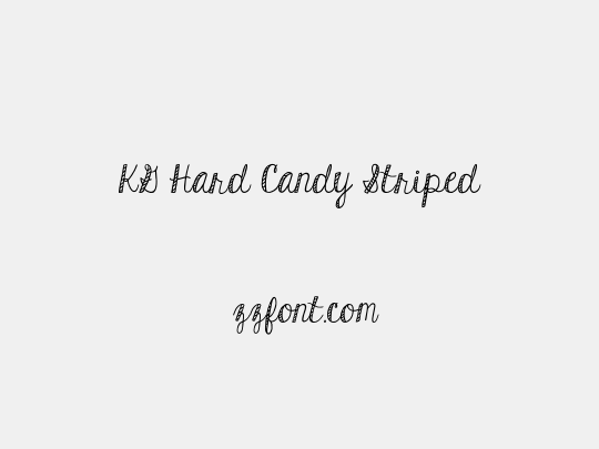 KG Hard Candy Striped