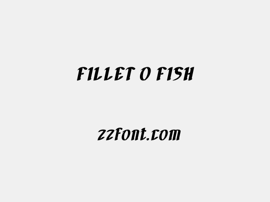 FILLET O FISH