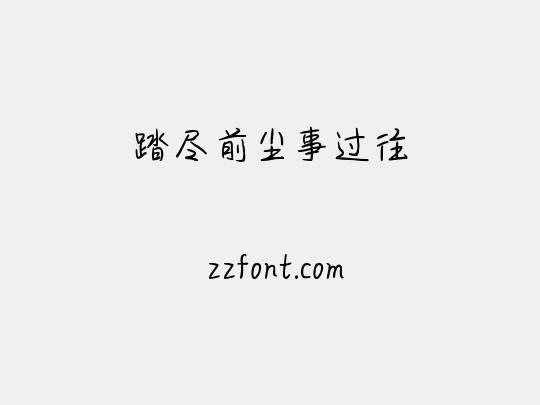 踏尽前尘事过往