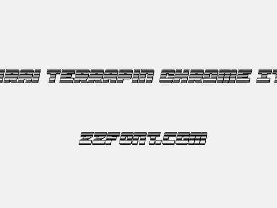 Samurai Terrapin Chrome Italic