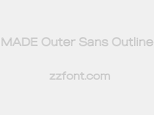 MADE Outer Sans Outline