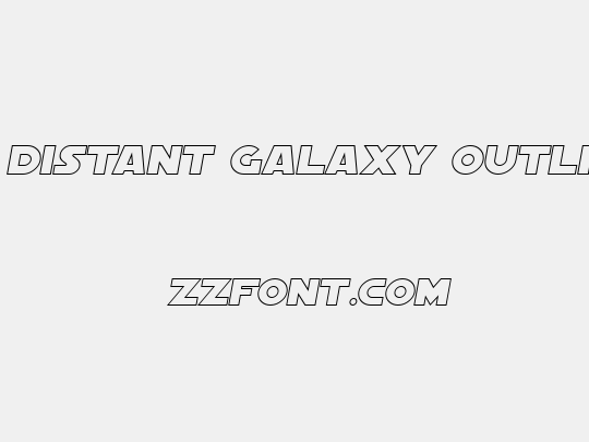 SF Distant Galaxy Outline