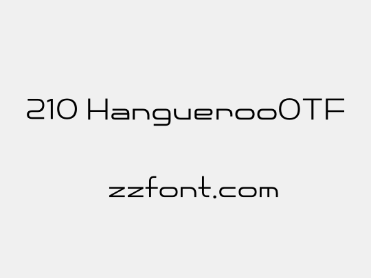 210 HanguerooOTF
