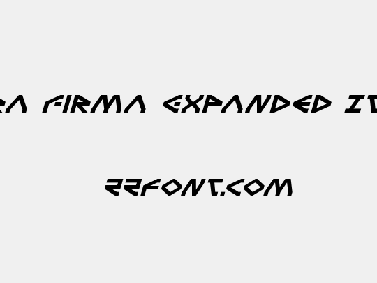 Terra Firma Expanded Italic