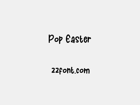 Pop Easter