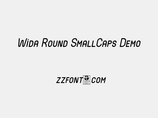 Wida Round SmallCaps Demo