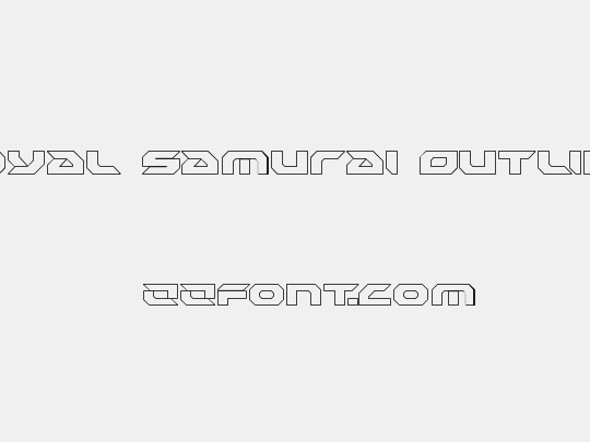 Royal Samurai Outline