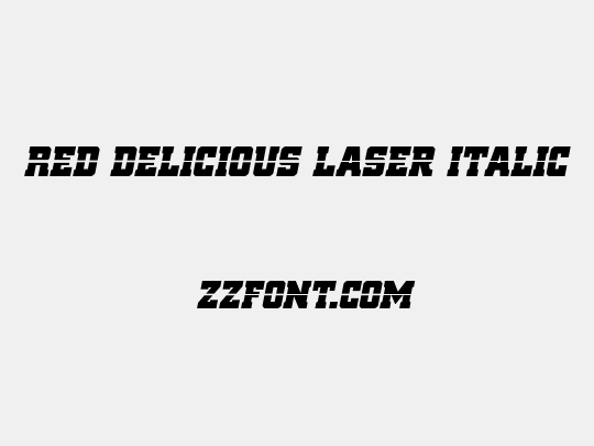 Red Delicious Laser Italic