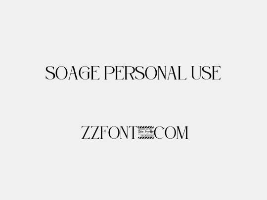 Soage Personal Use