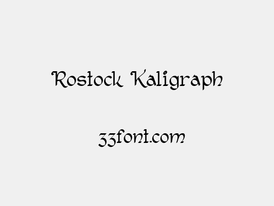 Rostock Kaligraph