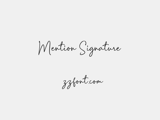 Mention Signature