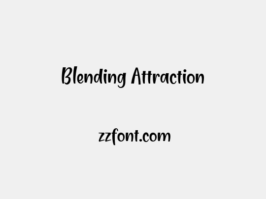 Blending Attraction