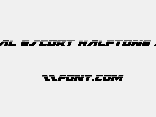 Federal Escort Halftone Italic
