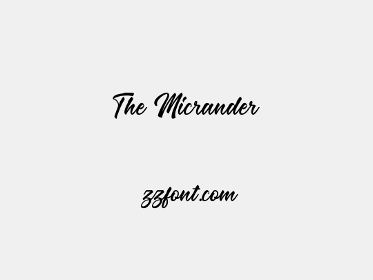The Micrander