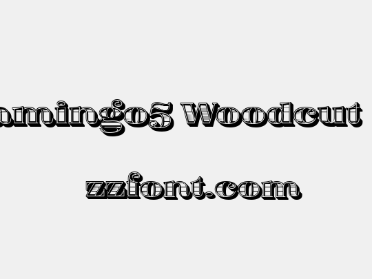 Fat Flamingo5 Woodcut Inner