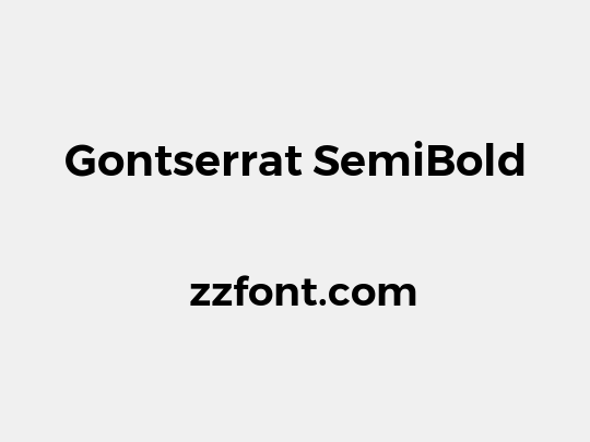 Gontserrat SemiBold