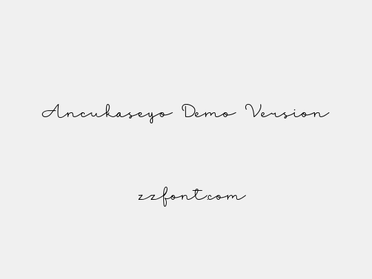 Ancukaseyo Demo Version