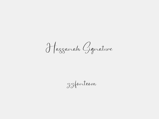 Hassanah Signature
