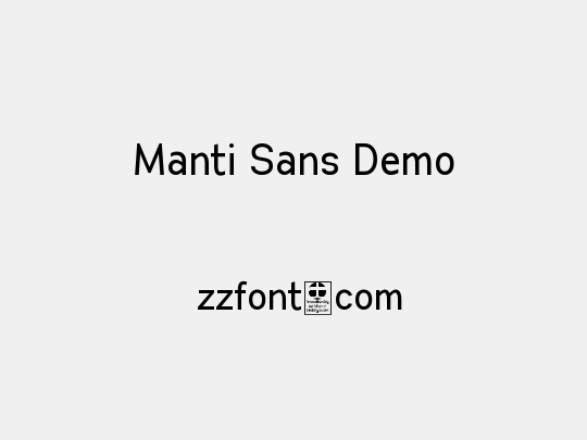 Manti Sans Demo