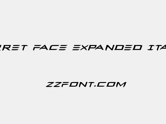 Ferret Face Expanded Italic