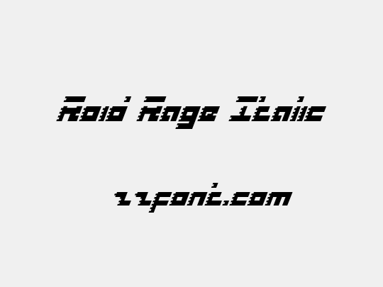 Roid Rage Italic