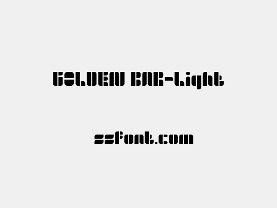 GOLDEN BAR-Light