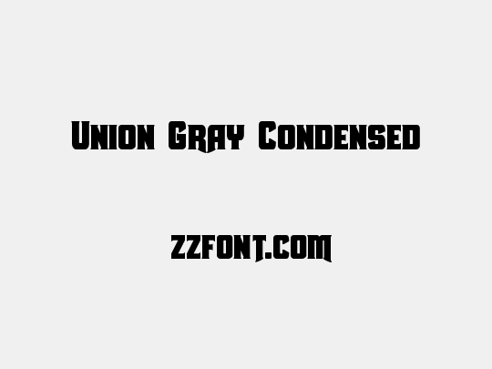 Union Gray Condensed