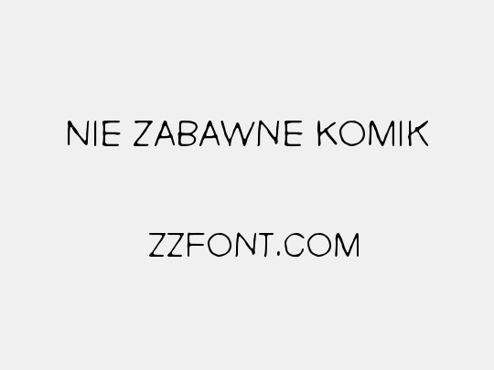 Nie Zabawne Komik