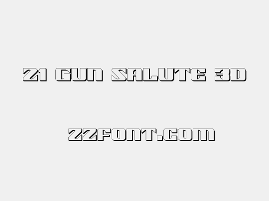 21 Gun Salute 3D