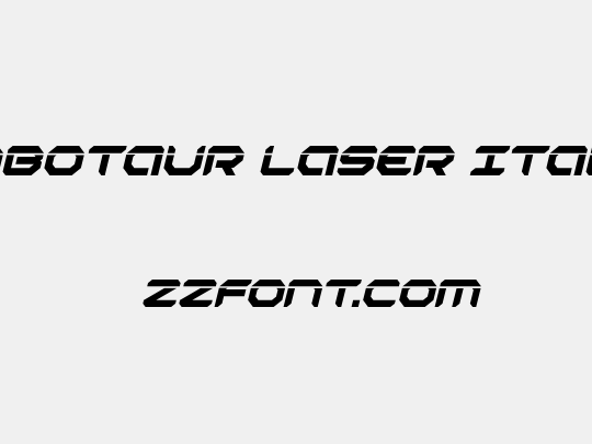 Robotaur Laser Italic