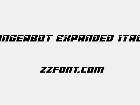 Dangerbot Expanded Italic