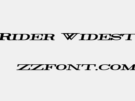 Rider Widest