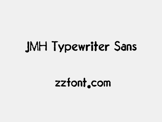 JMH Typewriter Sans