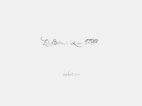 Lady Solarus . Queen .1789.