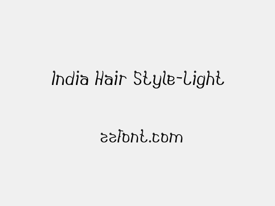 India Hair Style-Light