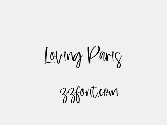 Loving Paris