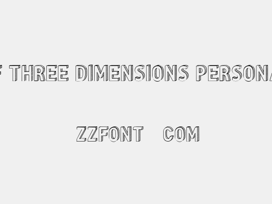 CF Three Dimensions Personal