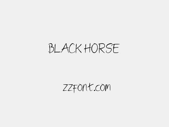 BLACK HORSE