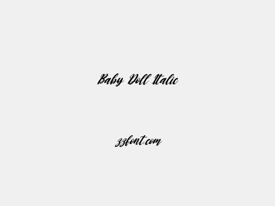 Baby Doll Italic