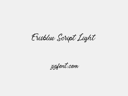 Erisblue Script Light