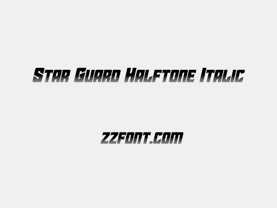 Star Guard Halftone Italic