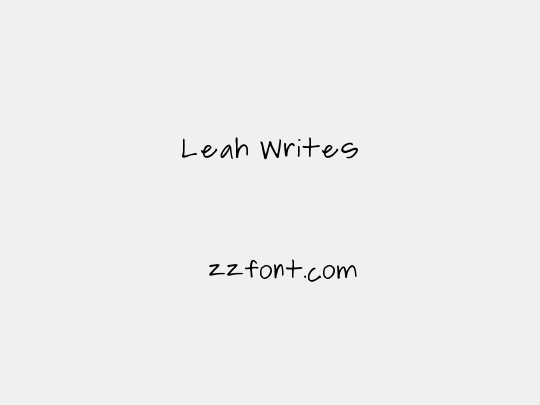 Leah Writes