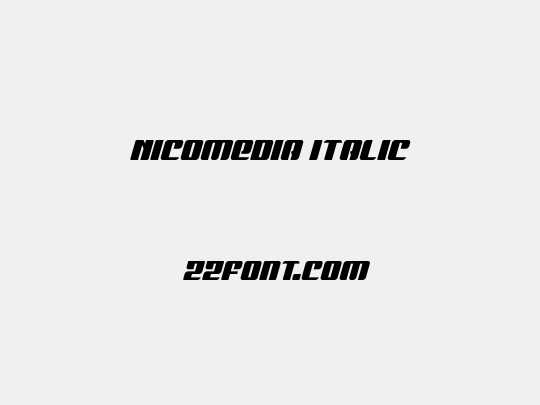 Nicomedia Italic