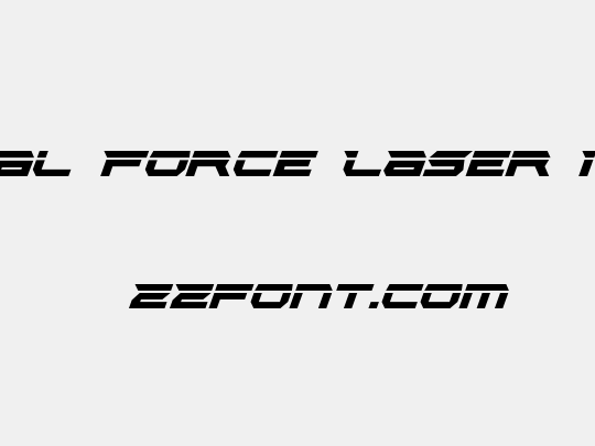 Lethal Force Laser Italic
