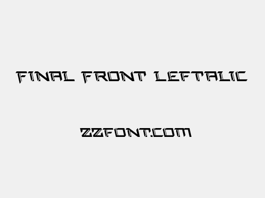 Final Front Leftalic