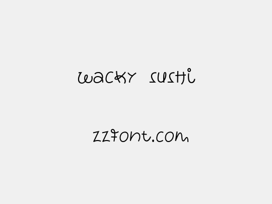 wacky sushi