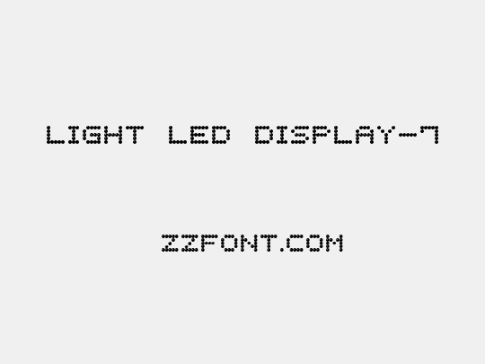 Light LED Display-7